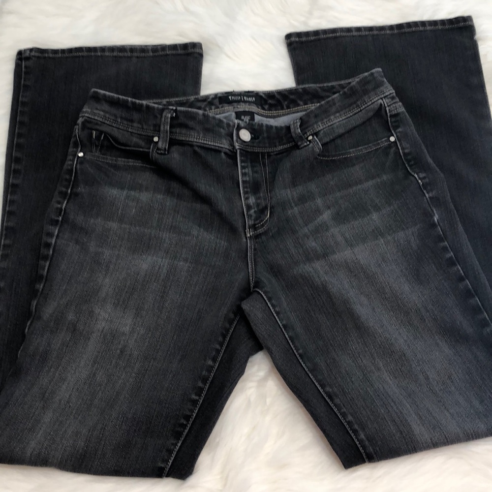White house black market black flare  jeans 10
